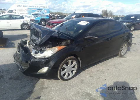 2012 Hyundai Elantra Limited (Ulsan Plant) from USA, damaged, VIN KMHDH4AE7CU228663